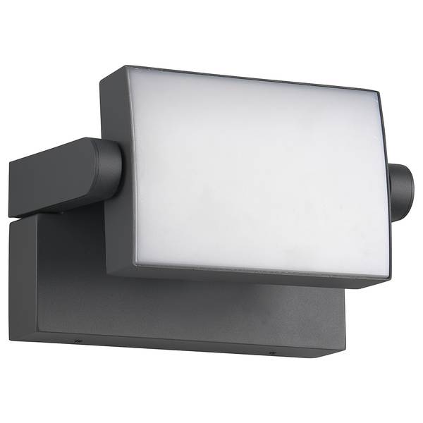 Wandleuchte Kansas Typ A Aluminiumguss / Polycarbonat - Anthrazit
