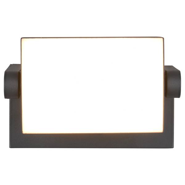 Wandleuchte Kansas Typ A Aluminiumguss / Polycarbonat - Anthrazit