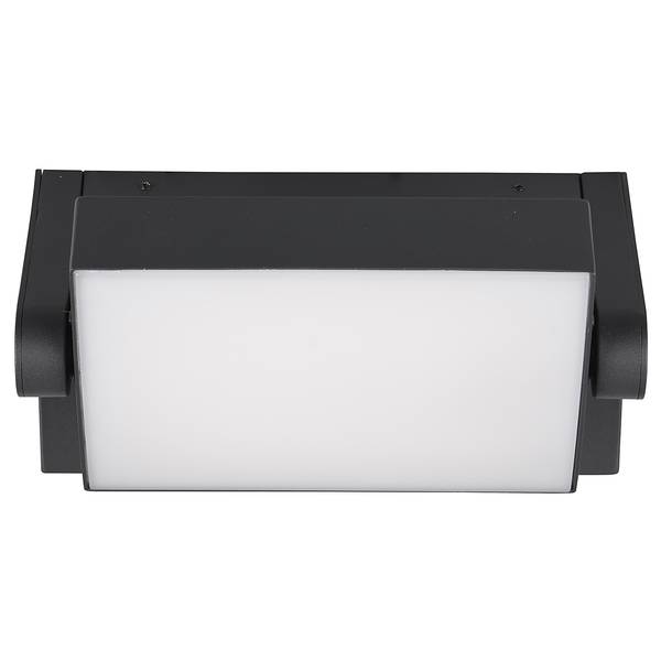 Wandleuchte Kansas Typ A Aluminiumguss / Polycarbonat - Anthrazit