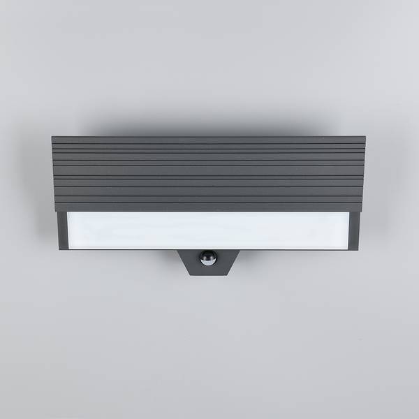 Wandleuchte Mariza Typ B Aluminiumguss / Polycarbonat - Anthrazit
