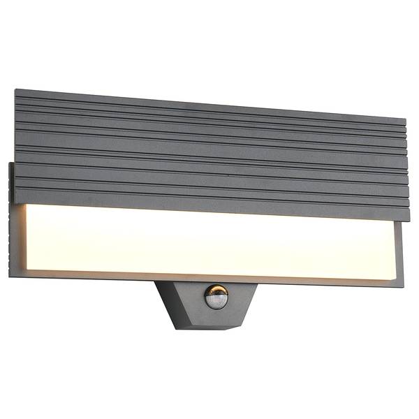 Wandleuchte Mariza Typ B Aluminiumguss / Polycarbonat - Anthrazit