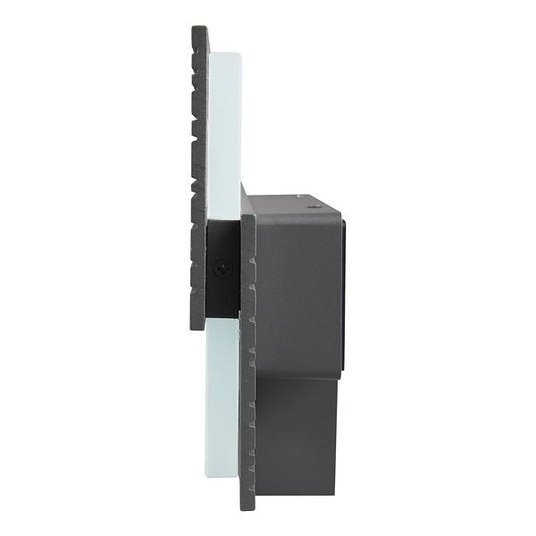 Wandleuchte Mariza Typ B Aluminiumguss / Polycarbonat - Anthrazit