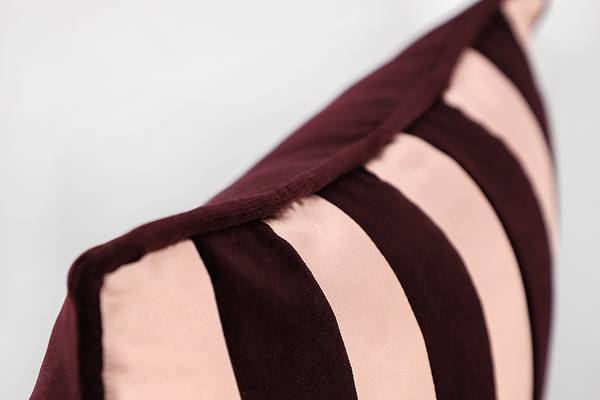 Federa per cuscino Avenue Cotone - 43 x 43 cm - Rosso vino