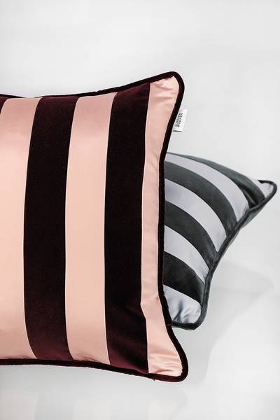 Federa per cuscino Avenue Cotone - 43 x 43 cm - Rosso vino