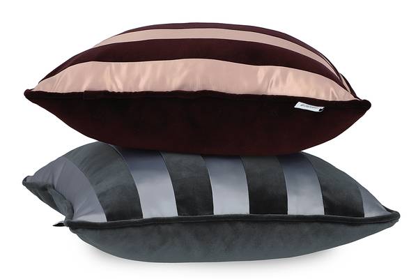 Federa per cuscino Avenue Cotone - 43 x 43 cm - Rosso vino