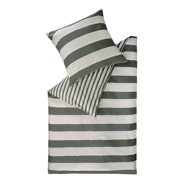 Parure de lit Renforcé Fun Renforcé - Gris clair - 135 x 200 cm + oreiller 80 x 80 cm