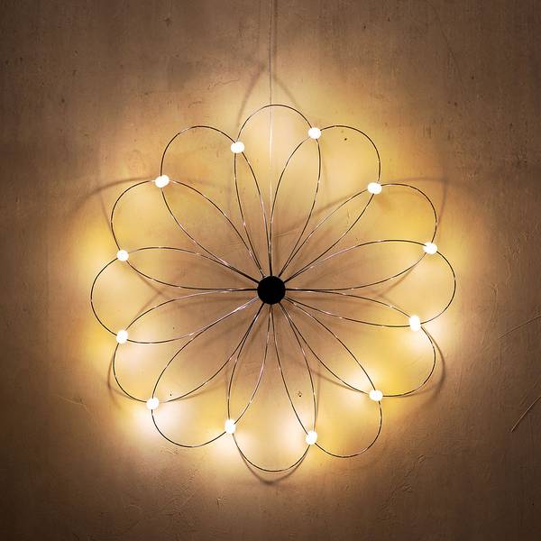 Decorazione Stella d’inverno Metallo / LED - Argento
