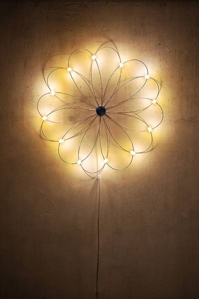 Decorazione Stella d’inverno Metallo / LED - Argento