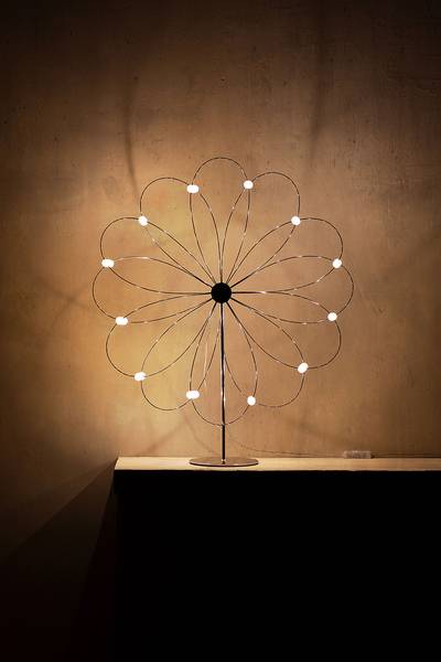 Decorazione Stella d’inverno Metallo / LED - Argento