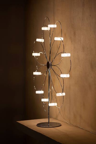 Decorazione Stella d’inverno Metallo / LED - Argento