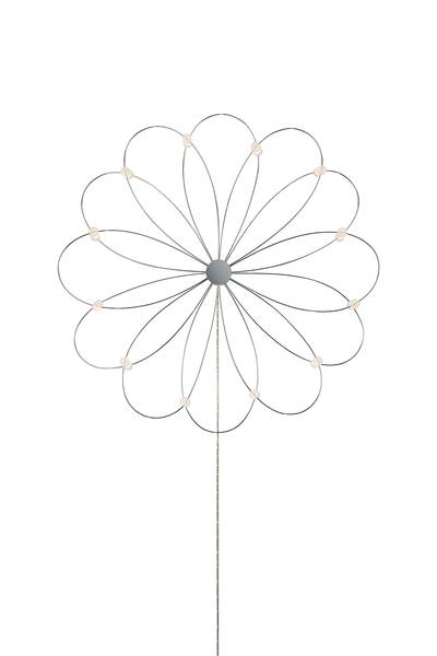 Decorazione Stella d’inverno Metallo / LED - Argento
