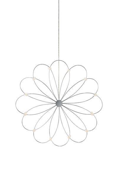 Decorazione Stella d’inverno Metallo / LED - Argento