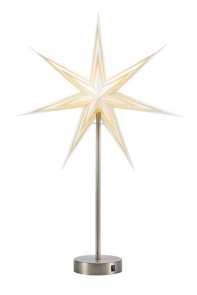 Standstern Sarah Papier - Weiß / Silber