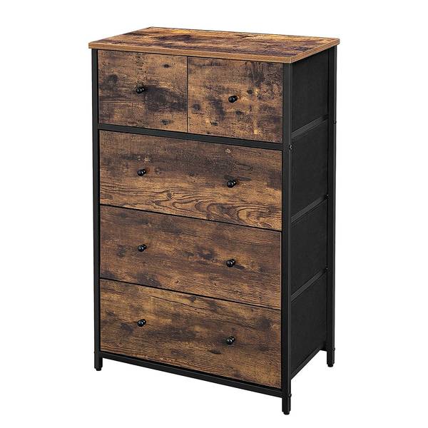 Kommode Sproch Dunkelbraun / Schwarz
