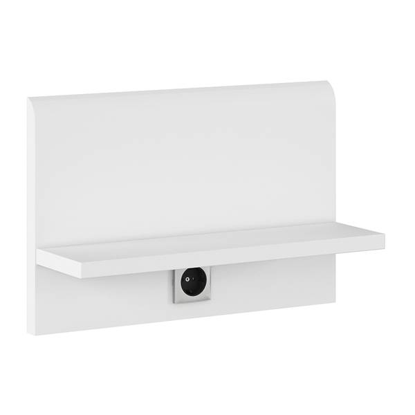 Paneel Evelyn mit Steckdose Alpinweiß