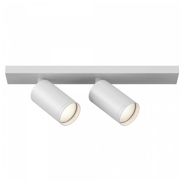 Lampada da soffitto Focus S E Alluminio - 2 punto luce