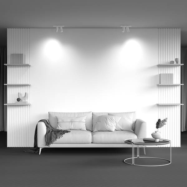 Lampada da soffitto Focus S E Alluminio - 2 punto luce