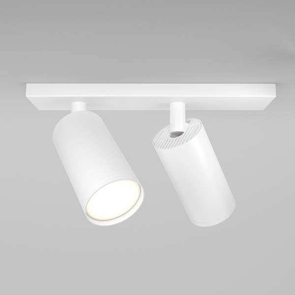 Lampada da soffitto Focus S E Alluminio - 2 punto luce