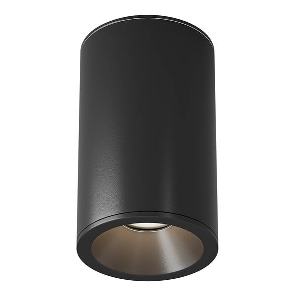 Lampada da soffitto Zoom Alluminio - 1 punto luce - Nero - Diametro: 7 cm