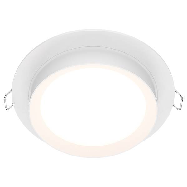 Inbouwspot Hoop aluminium - 1-lichts - wit