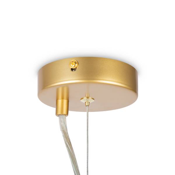 Lampada a sospensione Dallas G Vetro colorato / Mischmetal - 6 punti luce