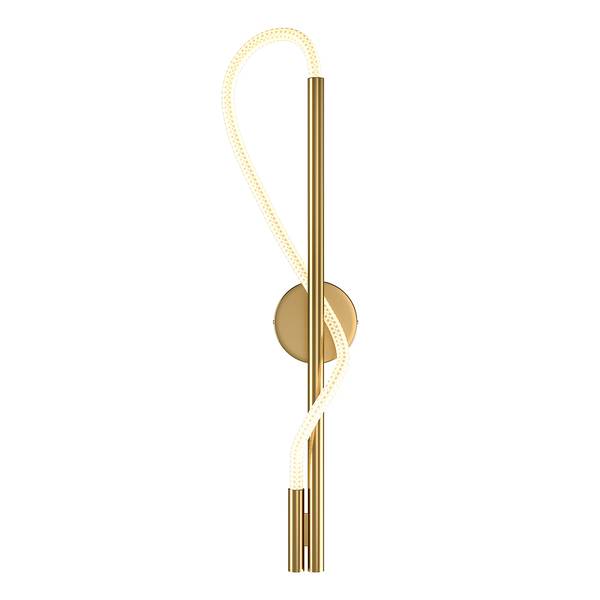 LED-wandlamp Tau silicone/aluminium - 1-lichts
