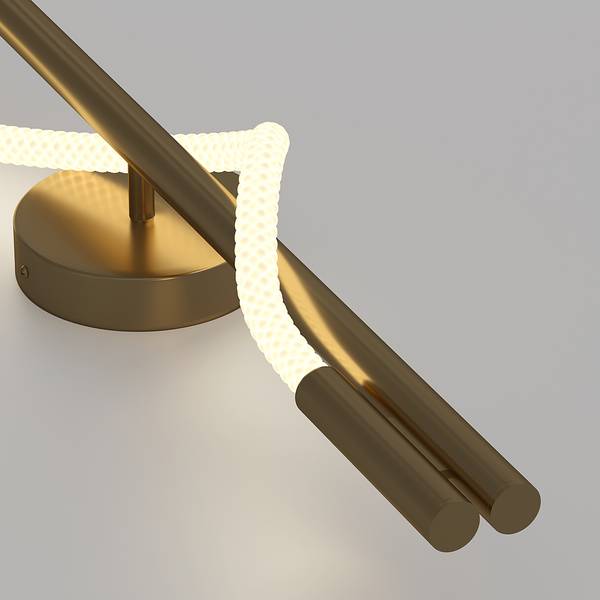 LED-wandlamp Tau silicone/aluminium - 1-lichts