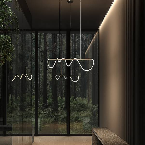 LED-hanglamp Tau type C silicone/aluminium - 1-lichts