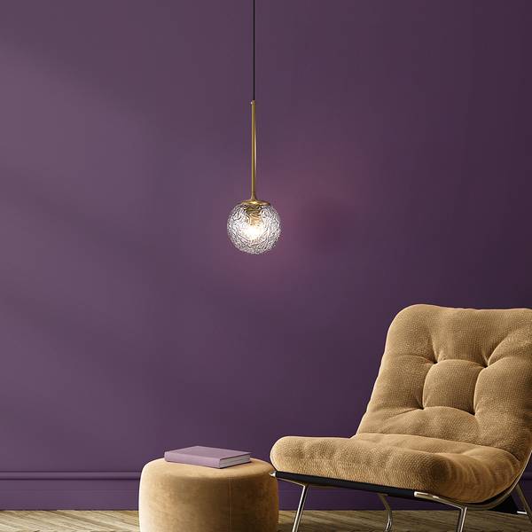 Hanglamp Ligero transparant glas/metaalmix - 1-lichts