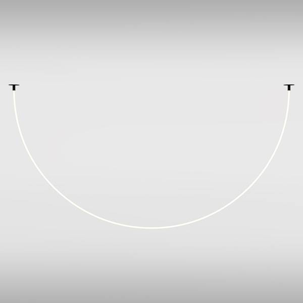 Lampada a sospensione LED Tau A Silicone / Alluminio - 1 punti luce - Nero