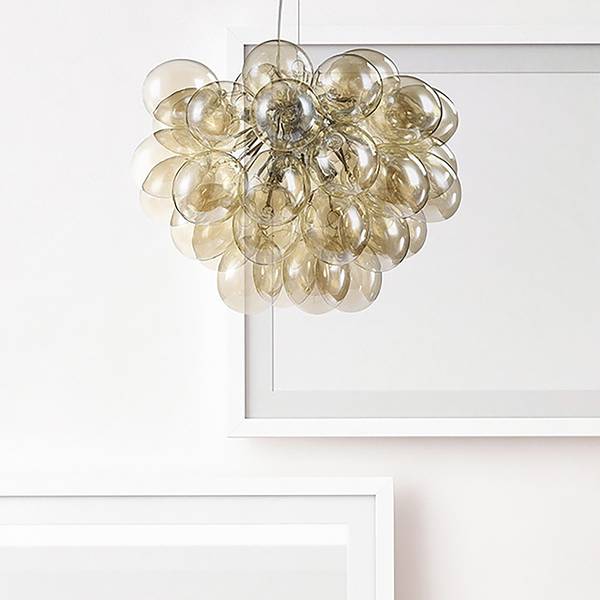 Hanglamp Balbo gekleurd glas/metaalmix - 8-lichts