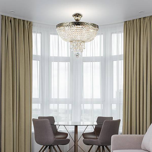 Kronleuchter Palace Typ C Kristallglas / Mischmetall - 5-flammig