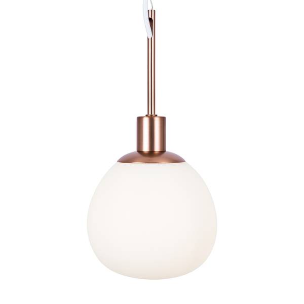 Pendelleuchte Erich Typ E Milchglas / Mischmetall - 1-flammig