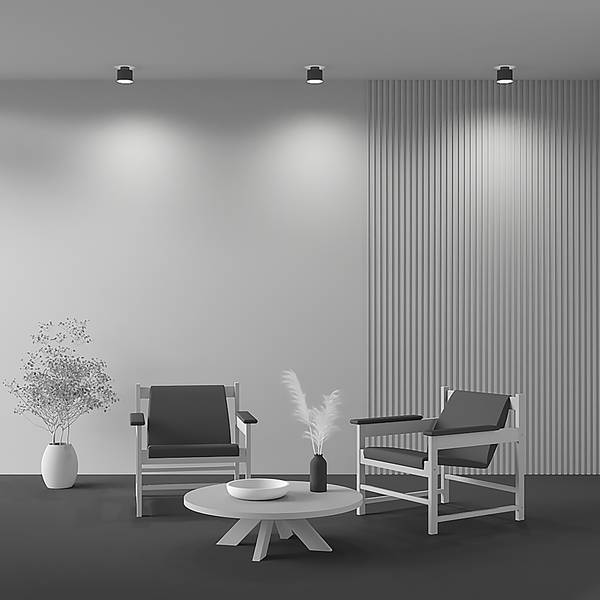 Lampada da soffitto LED Planet C Alluminio - 1 punto luce