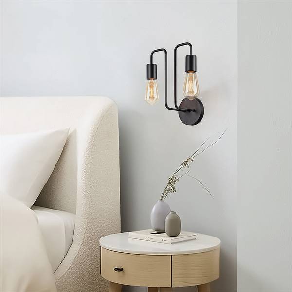 Wandlamp Gilbert metaalmix - 2-lichts