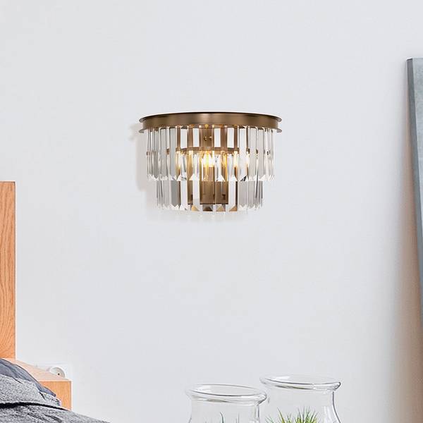 Lampada da parete Revero B Cristallo / Mischmetal - 1 punto luce