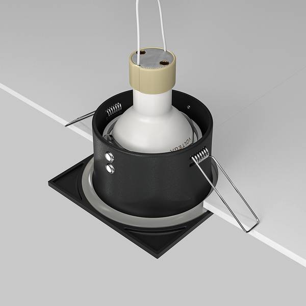 Spot encastrable Zoom - Type D Aluminium - 1 ampoule