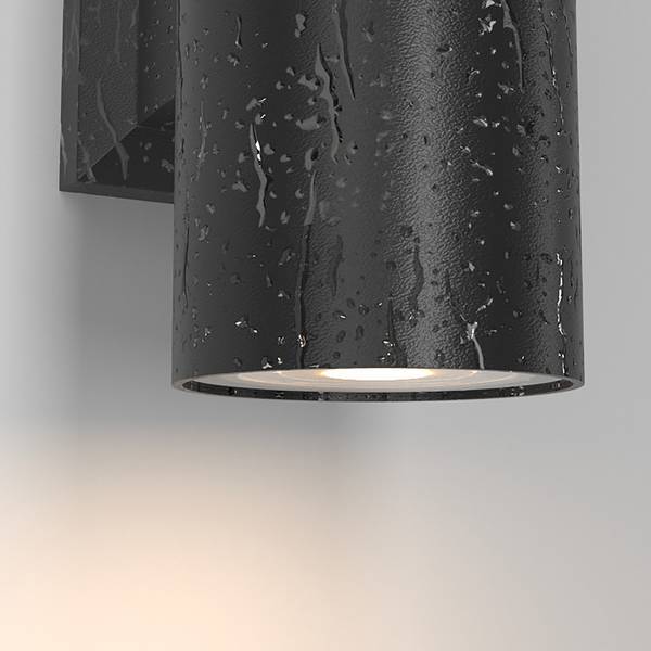 Lampada da parete Bowery Alluminio - 2 punto luce