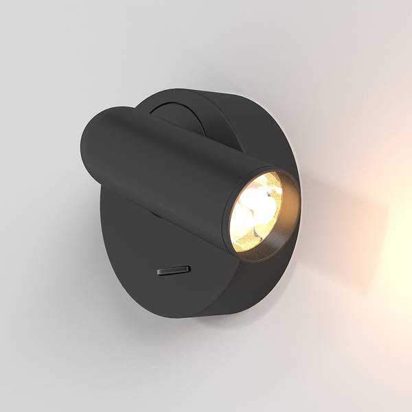 Lampada da parete LED Mirax C Mischmetal - 1 punto luce - Nero