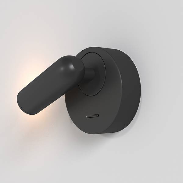 Lampada da parete LED Mirax C Mischmetal - 1 punto luce - Nero