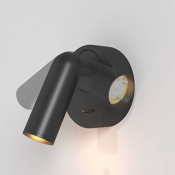 Lampada da parete LED Mirax C Mischmetal - 1 punto luce - Nero
