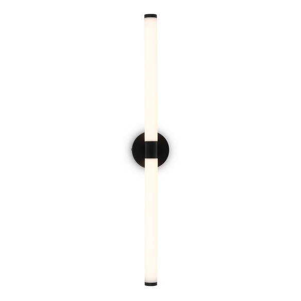 LED-Wandleuchte Axis Typ A Glas / Aluminium - 1-flammig - Schwarz
