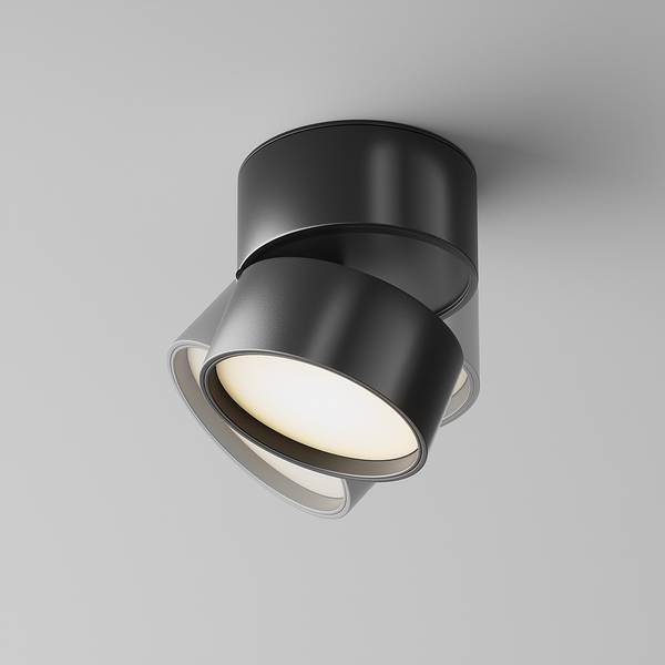 Lampada da soffitto LED Onda E Alluminio - 1 punto luce