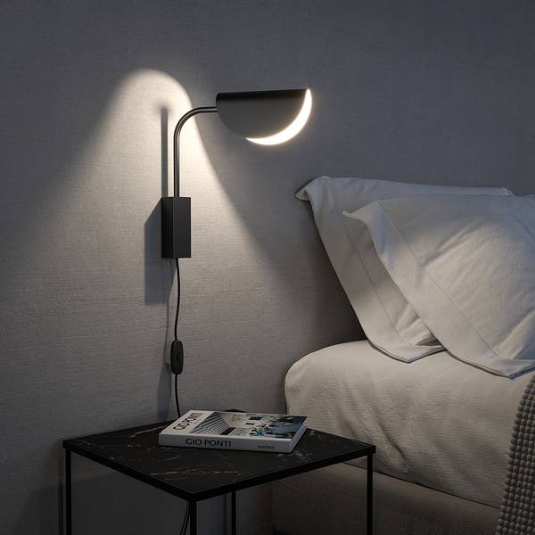 Lampada da parete Mollis B Vetro acrilico / Mischmetal - 1 punto luce