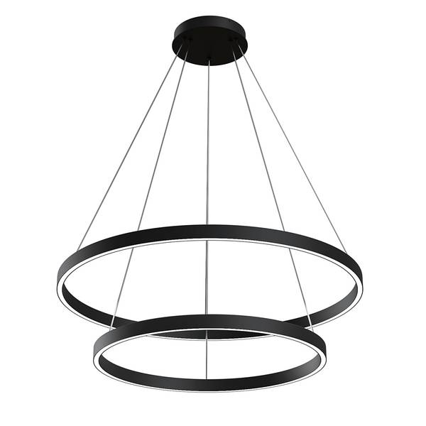 LED-hanglamp Rim type N aluminium - 2-lichts