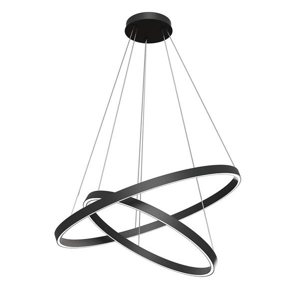 LED-hanglamp Rim type N aluminium - 2-lichts