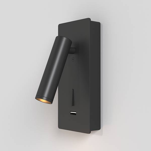 LED-Wandleuchte Mirax Typ A Mischmetall - 1-flammig - Schwarz
