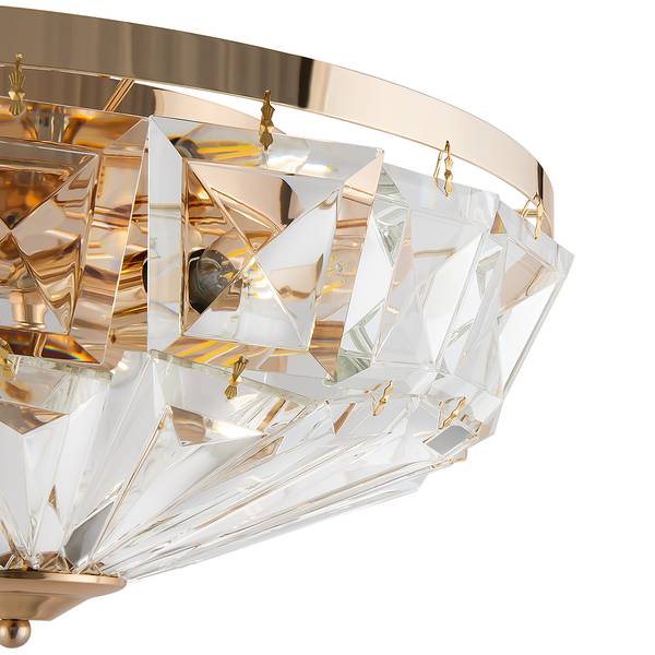 Lampada da soffitto Facet B Cristallo / Mischmetal - 6 punti luce