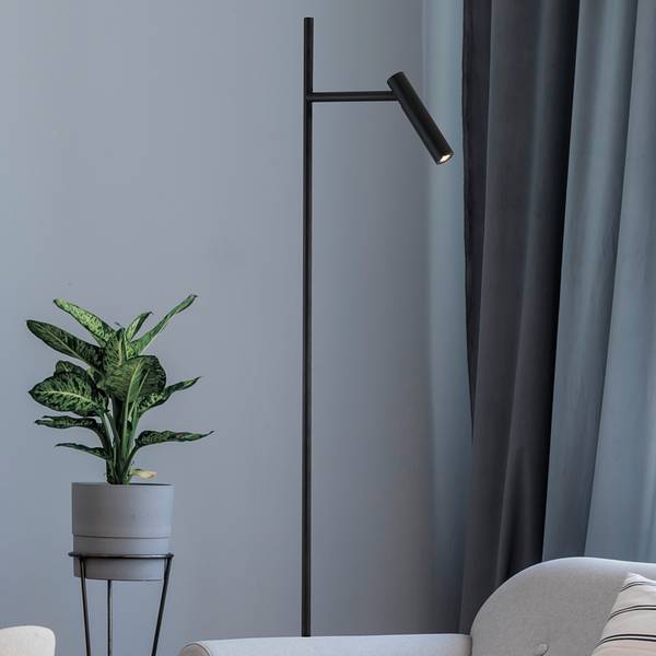 LED-Stehleuchte Estudo Mischmetall - 1-flammig
