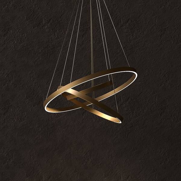 Lampada a sospensione LED Rim K Alluminio - 3 punto luce